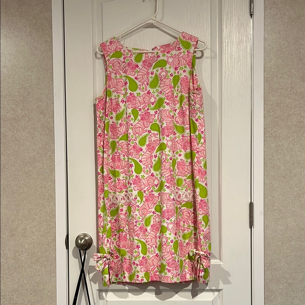 Lilly Pulitzer Pink and Green Sleeveless Sundress